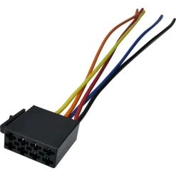 SET 2 ISO FEMMINA CONNETTORE ADATTATORE BLOCCO ALIMENTAZIONE PER AUTORADIO 160MM