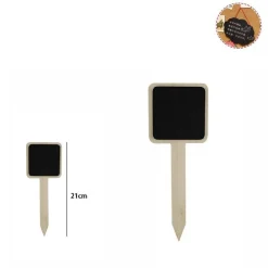 SET 2 LAVAGNETTE PER PIANTE CON PICCHETTO LAVAGNA ETICHETTA FIORI PIANTA 53927A