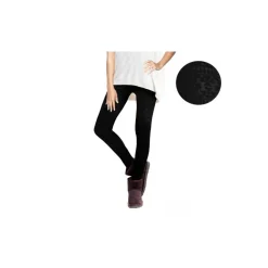 SET 4 LEGGINGS FANTASIA ETHNIC DONNA EFFETTO TERMICO INTERNO FELPATO ELASTICO