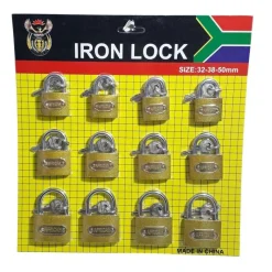 SET 12 LUCCHETTI AD ARCO 32MM 38MM 50MM CON 3 CHIAVI PER ARMADIETTO VALIGIA