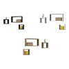 SET 3 MENSOLE CUBI A PARETE IN LEGNO MDF SCAFFALE LIBRERIA MENSOLA VARI COLORI