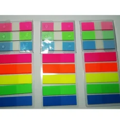 SET 3 PACCHI LINGUETTE SEGNA PAGINA AUTOADESIVE AUTO ADESIVE ADESIVI 1.2X4.5CM