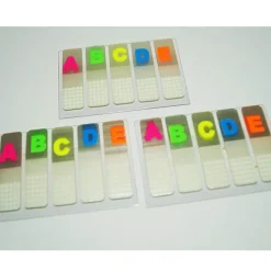 SET 3 PACCHI LINGUETTE SEGNA PAGINA LETTERE AUTOADESIVE AUTO ADESIVE ADESIVI