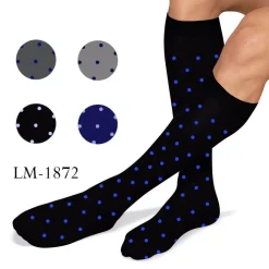 SET 12 PAIA CALZE CALZINI LUNGHI UOMO COTONE ASSORTITI NERO BLU ANTRACITE POIS