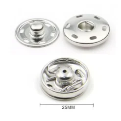 SET 4 PAIA DI BOTTONI AUTOMATICI A PRESSIONE Ø 25 MM ACCESSORI PER CUCITO 52984
