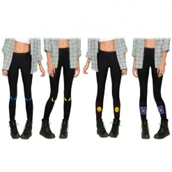 SET 4 PAIA DI COLLANT NERI 80 DEN TAGLIA UNICA DI GRANDE TENDENZA F8750