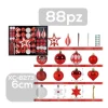 SET 88 PALLINE NATALIZIE DECORAZIONI 6 CM ADDOBBI PER ALBERO DI NATALE XC-8273