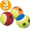 SET 3 PALLINE PALLINA DA TENNIS CANE GIOCO LANCIATORE PALLA PARCO GATTO CANI