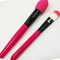 SET 2 PENNELLI APPLICATORE A SPUGNA LATTICE + PIATTO FONDOTINTA CORRETTORE MAKE UP