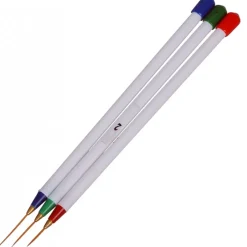 SET 3 PENNELLI STRIPPED 3 DIVERSE LUNGHEZZE PUNTE MICROPITTURA NAIL ART MANICURE