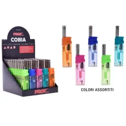 SET 50 PEZZI ACCENDIGAS ACCENDI GAS A FIAMMA CANNA CORTA TRASPARENTE 40411555