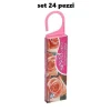 SET 24 PEZZI ANTITARMICO ANTI TARME PROFUMATO CON GANCIO DEODORANTE ROSA