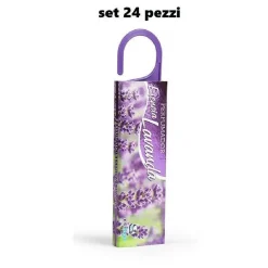 SET 24 PEZZI ANTITARMICO ANTI TARME PROFUMATO CON GANCIO DEODORANTE LAVANDA