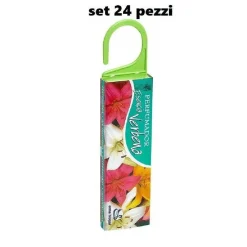 SET 24 PEZZI ANTITARMICO ANTI TARME PROFUMATO CON GANCIO DEODORANTE TULIPANO