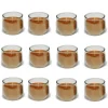SET 12 PEZZI BICCHIERE CANDELA PROFUMATA BACCHE DI CANNELLA RELAX CASA