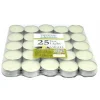 SET 25 PEZZI CANDELE BIANCHE PROFUMATE FRAGRANZA ALLA VANIGLIA TEALIGHT LUMINI