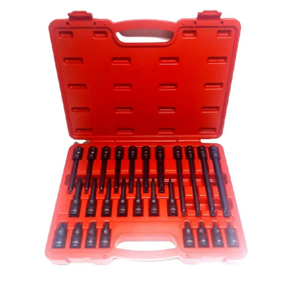 SET 26 PEZZI CHIAVI A BUSSOLA INSERTI MILLERIGHE XZN 1/2" DA M5 A M16 FS-43614