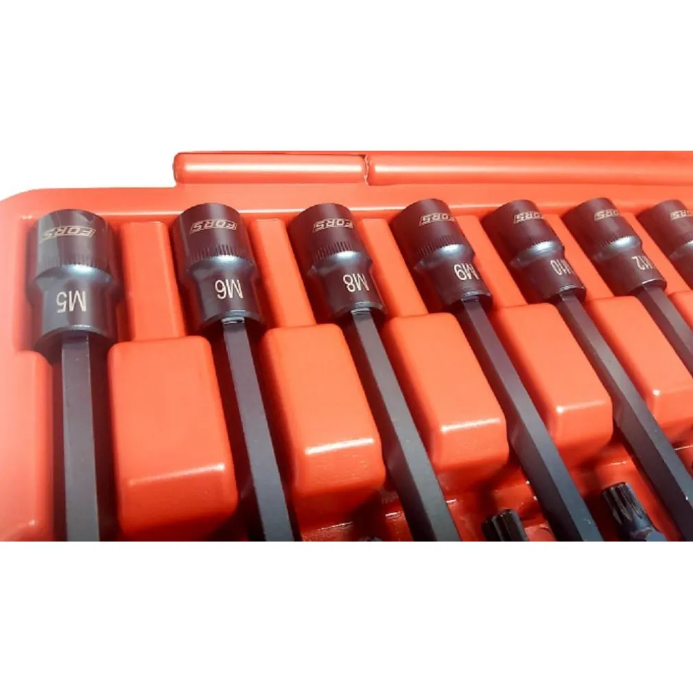 SET 26 PEZZI CHIAVI A BUSSOLA INSERTI MILLERIGHE XZN 1/2" DA M5 A M16 FS-43614