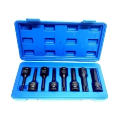 SET 8 PEZZI CHIAVI BUSSOLE TORX ATTACCO 1/2