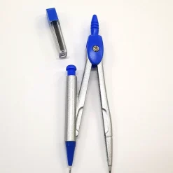 SET 2 PEZZI COMPASSO COMPATTO C.5529 DISEGNI CERCHIO SCUOLA LAVORO CANCELLERIA