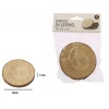 SET 2 PEZZI DISCHI DISCO DI LEGNO DECORATIVO PER ORNAMENTO 8X1 CM ROTONDO 72108