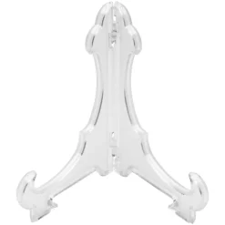 SET 3 PEZZI ESPOSITORE PLASTICA SUPPORTO PIEGHEVOLE TAVOLO GANCIO PIATTI QUADRI