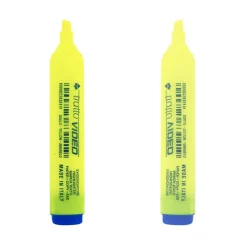 SET 6 PEZZI EVIDENZIATORE GIALLO PENNA PENNE FLUO EVIDENZIATORI SCUOLA UFFICIO