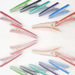 SET 12 PEZZI FERMAGLIO FERMAGLI PINZA COLORATO 9CM FERMA CAPELLI FERMACAPELLI