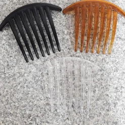 SET 2 PEZZI FERMAGLIO PETTINE FERMACODA 11X8.5 CM FERMA CODA FERMA CAPELLI COMB