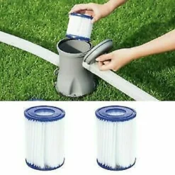 SET 2 PEZZI FILTRO A CARTUCCIA I PER POMPE DA 1.249 LT/H RICAMBIO PISCINA 58093