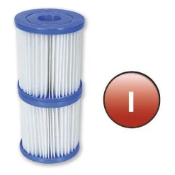 SET 2 PEZZI FILTRO A CARTUCCIA I PER POMPE DA 1.249 LT/H RICAMBIO PISCINA 58093