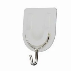 SET 6 PEZZI GANCI GANCIO ATTACCAPANNI ADESIVO PARETE LEGNO PORTE FASHION 59670