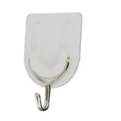 SET 3 PEZZI GANCIO ATTACCAPANNI ADESIVO PARETE LEGNO PORTE FASHION HOOK 59669