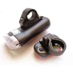 SET 2 PEZZI LUCI PER BICI BICICLETTA A LED ANTERIORI E POSTERIORI ACCESSORI