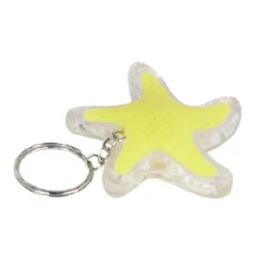 SET 4 PEZZI MINI TORCIA LED PORTACHIAVI A FORMA DI STELLA TASCABILE 50MM DT-2145
