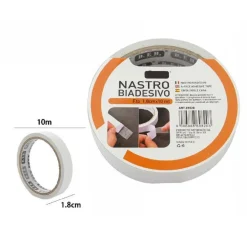 SET 3 PEZZI NASTRI NASTRO BIADESIVO SUPER RESISTENTE 1.8 CM X 10 METRI 69820