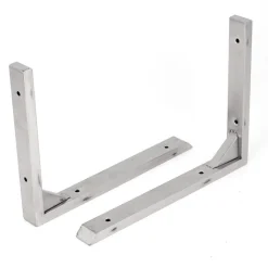 SET 2 PEZZI REGGIMENSOLA SUPPORTO STAFFA REGGI MENSOLA IN ACCIAIO MISURA 10"