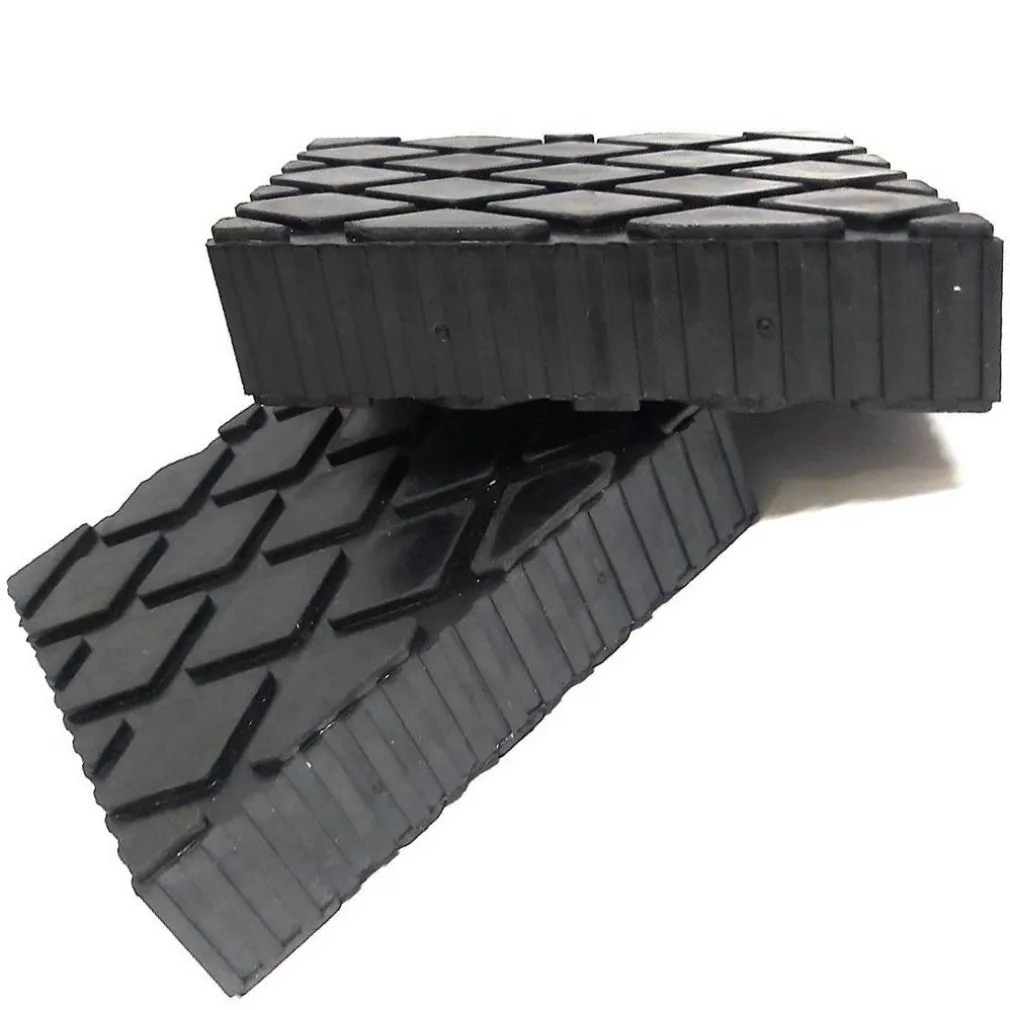 SET 2 PEZZI TAMPONI IN GOMMA PER PONTI SOLLEVATORI TAMPONE 16 X 12 X 5 CM