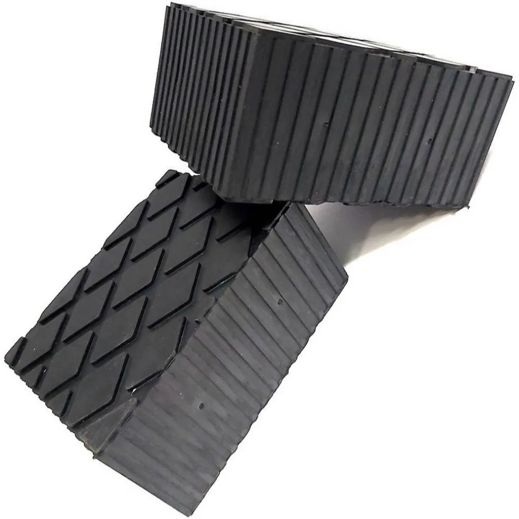 SET 2 PEZZI TAMPONI IN GOMMA PER PONTI SOLLEVATORI TAMPONE 16 X 12 X 8 CM