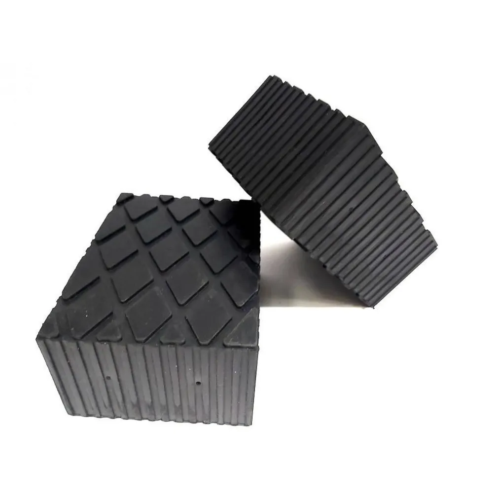 SET 2 PEZZI TAMPONI IN GOMMA PER PONTI SOLLEVATORI TAMPONE 16 X 12 X 8 CM