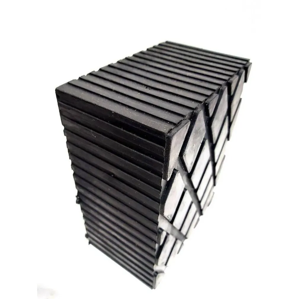 SET 2 PEZZI TAMPONI IN GOMMA PER PONTI SOLLEVATORI TAMPONE 16 X 12 X 8 CM