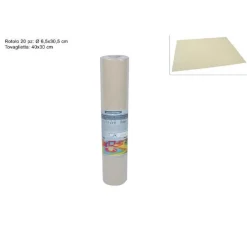 SET 20 PEZZI TOVAGLIETTE TOVAGLIE A STRAPPO RUNNER TNT RULLO 30 X 40 CM BEIGE