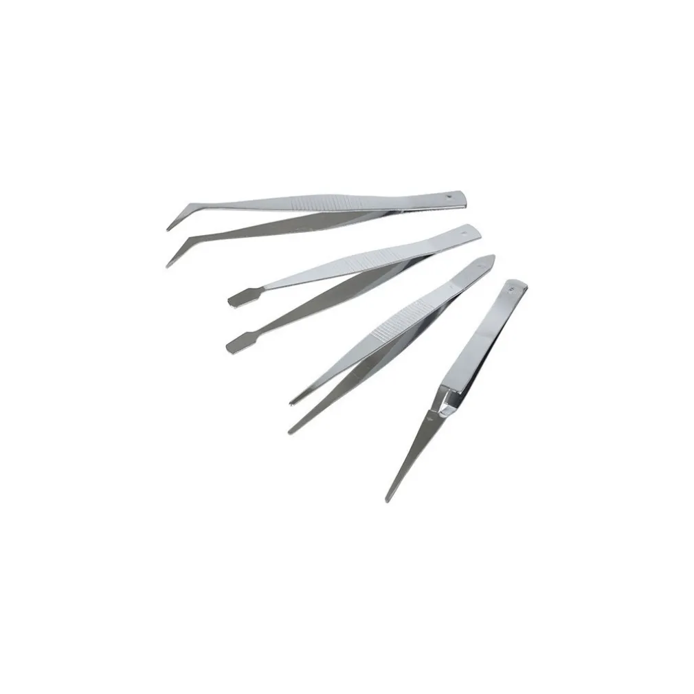 SET 4 PINZETTE IN ACCAIO INOSSIDABILE PER SOPRACIGLIE SOPRA CIGLIE MACKUP BEAUTY