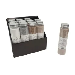 SET 12 PZ BARATTOLO CON SABBIA COLORATA DECORAZIONE DELLA CASA DECORATIVI 133685