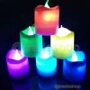 SET 24 PZ CANDELE A LED RGB CANDELA LAMPADA DA TAVOLO CASA UFFICIO CROMOTERAPIA