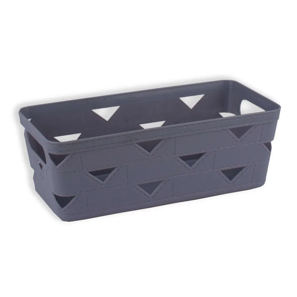 SET 2 PZ CESTINO PORTA TUTTO OGGETTI ORGANIZER RETTANGOLARE 25.3X12.3X9 CM 10714