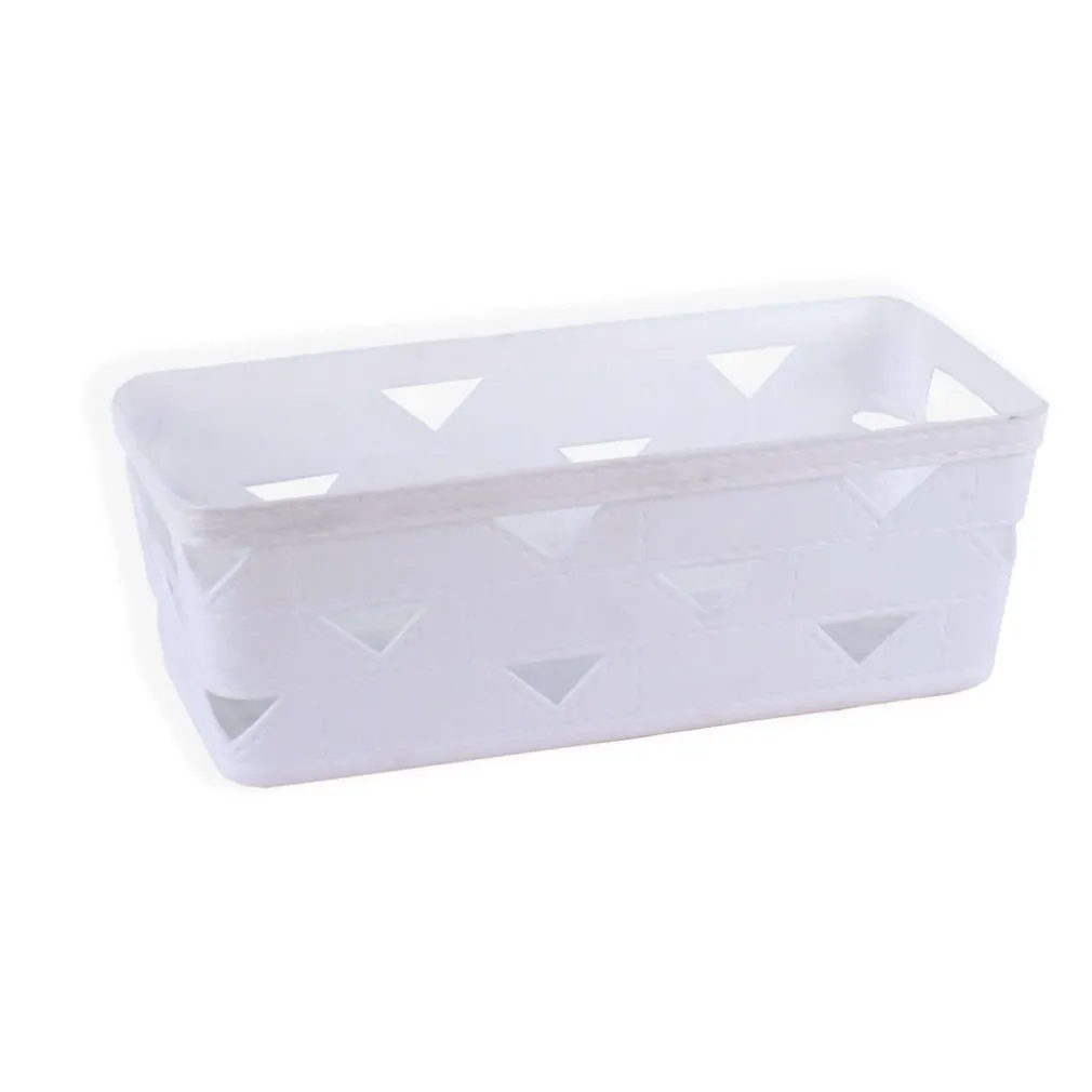 SET 2 PZ CESTINO PORTA TUTTO OGGETTI ORGANIZER RETTANGOLARE 25.3X12.3X9 CM 10714