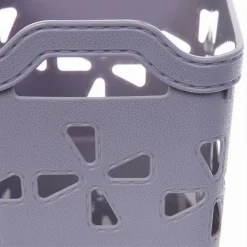 SET 2 PZ CESTO PORTAOGGETTI CESTINO PORTA TUTTO CON MANIGLIE 18,5X12X12 CM 10723