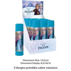 SET 12 PZ COLLA STICK DA 25GR GRAFICA FROZEN PER SCUOLA REGALI FESTE BAMBINE 964571