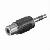 SET 2 PZ CONNETTORE ADATTATORE AUDIO SPINA RCA FEMMINA A AUX 3,5MM MASCHIO C-046